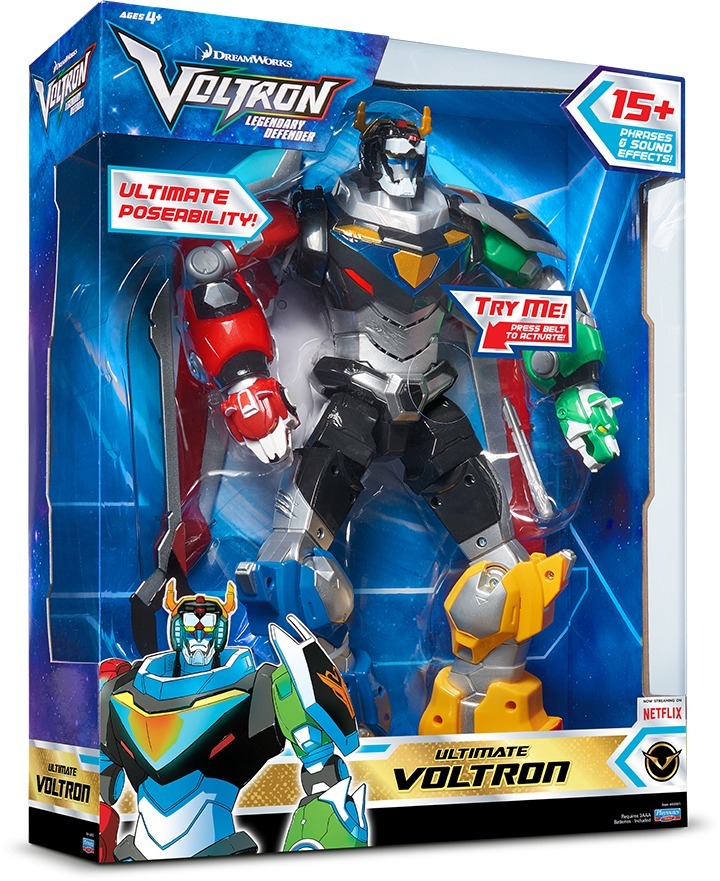 Voltron branding and package design for Playmates Toys by McHale Design