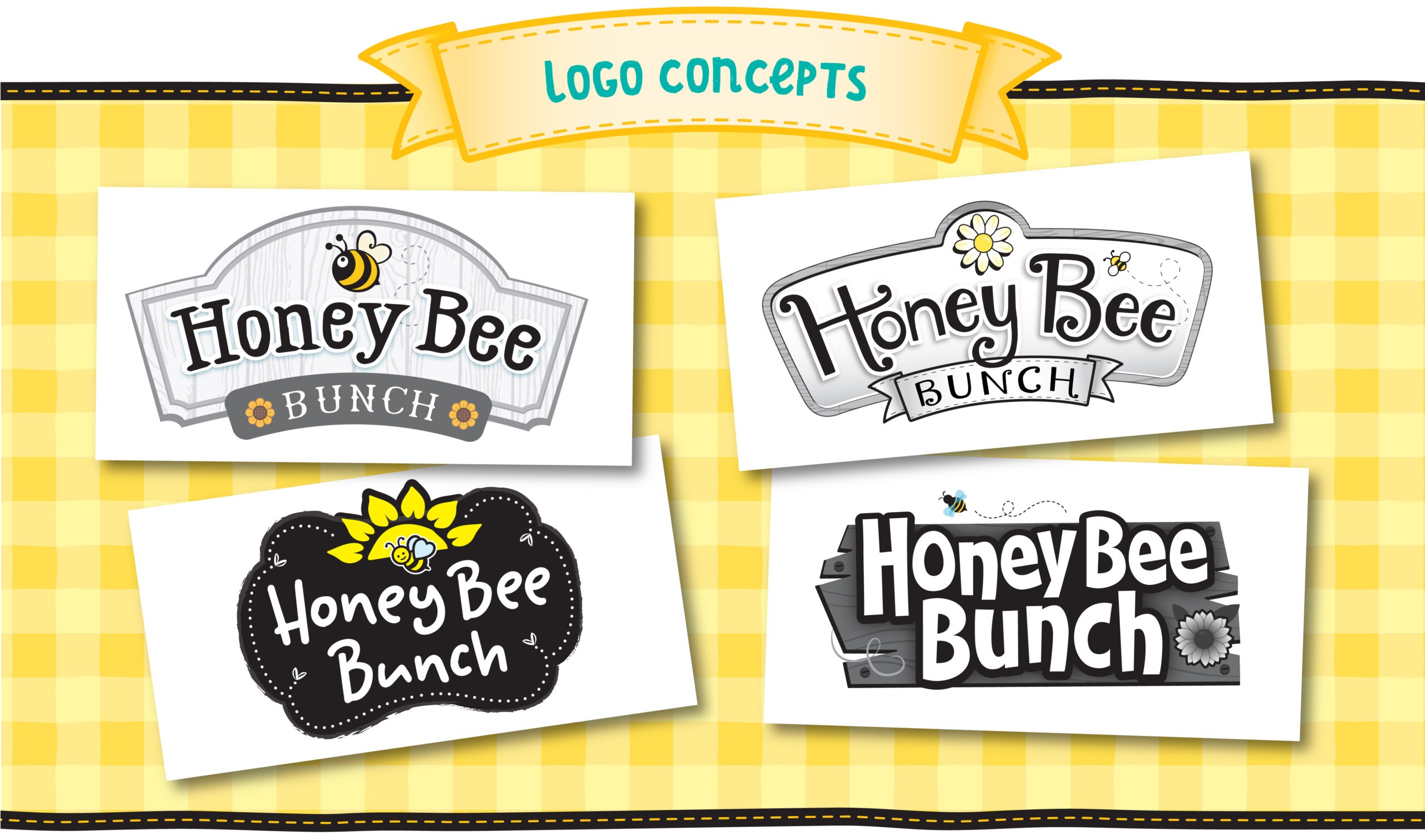 Honey Bee Acres Branding Logo and Package Design