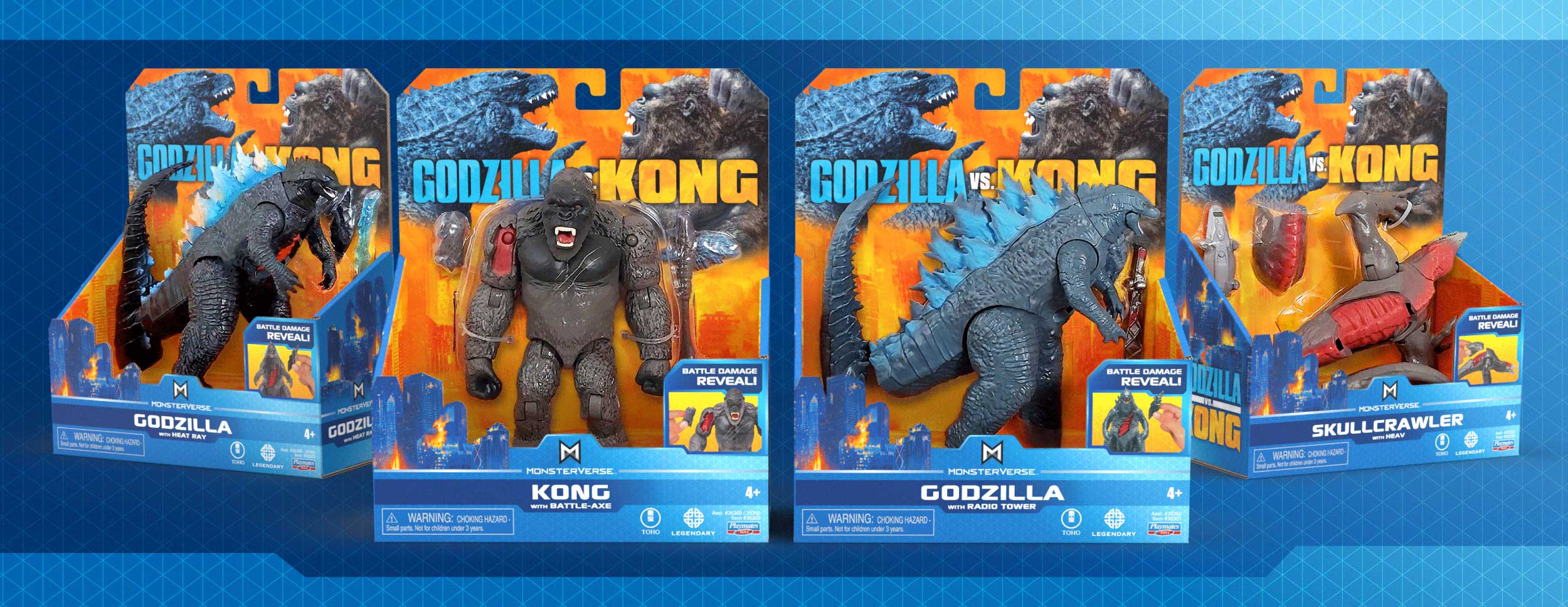 Monsterverse Godzilla vs King Kong package design by McHale Design