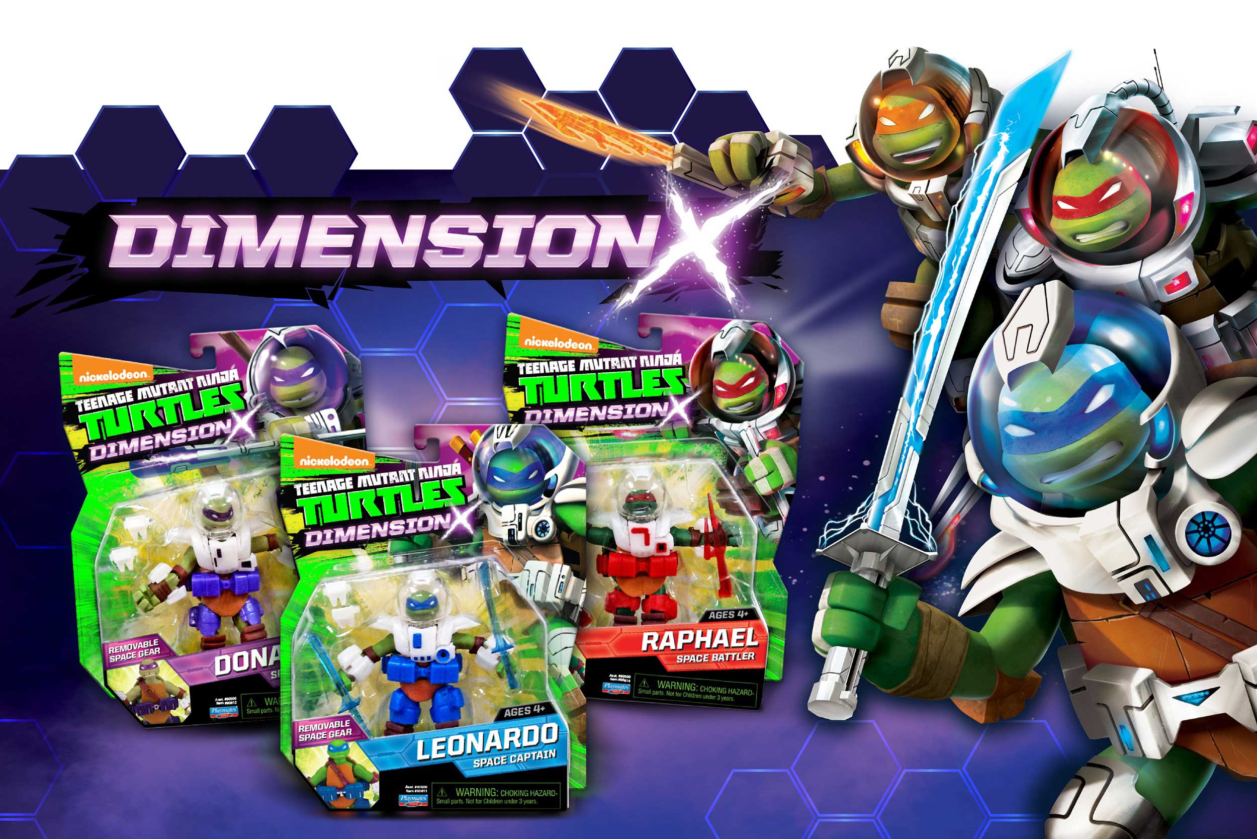TMNT package design for Playmates Toys by McHale Design