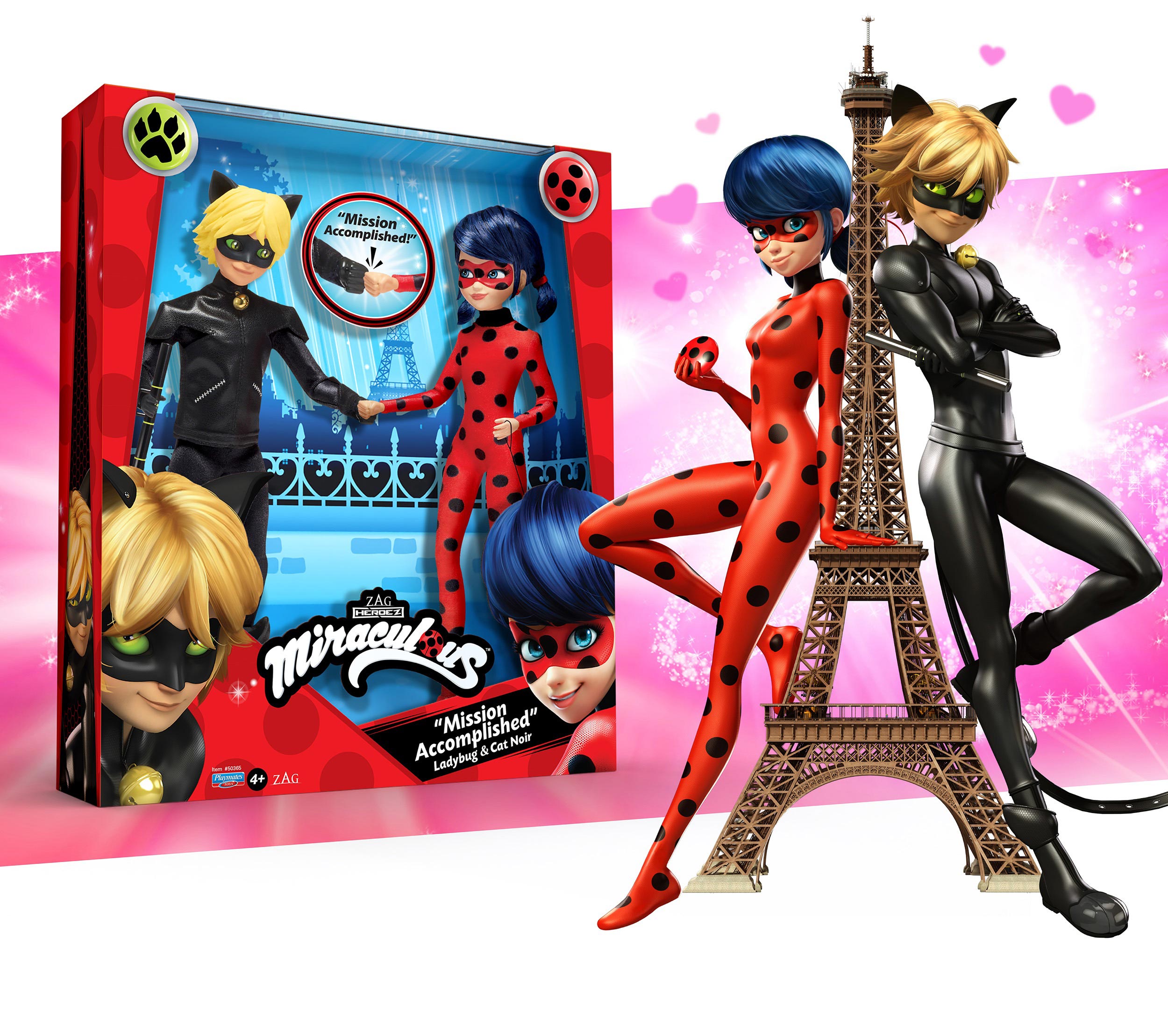 Miraculous LadyBug package design for Playmates Toys by McHale Design