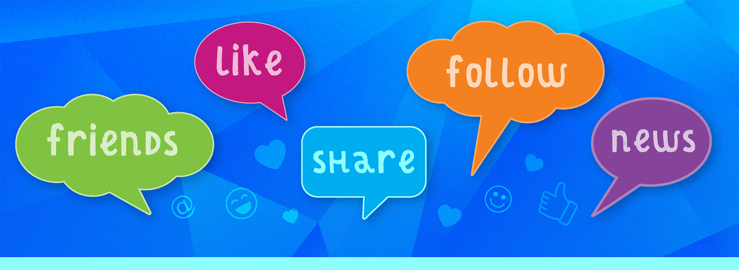 Social media asset design custom icons and stickers