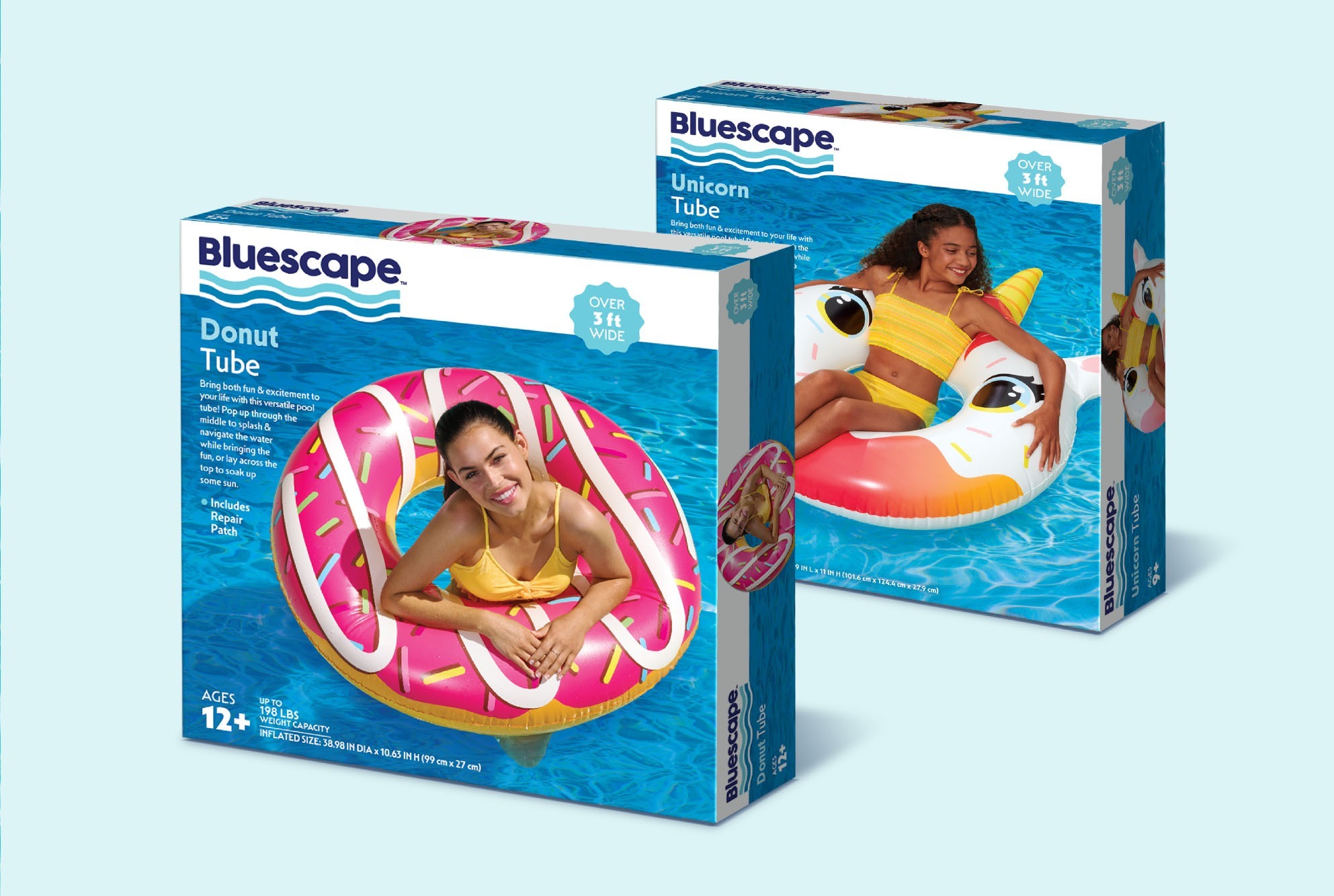 Lifestyle product photography: Two sample product packaging using McHale Design lifestyle photography