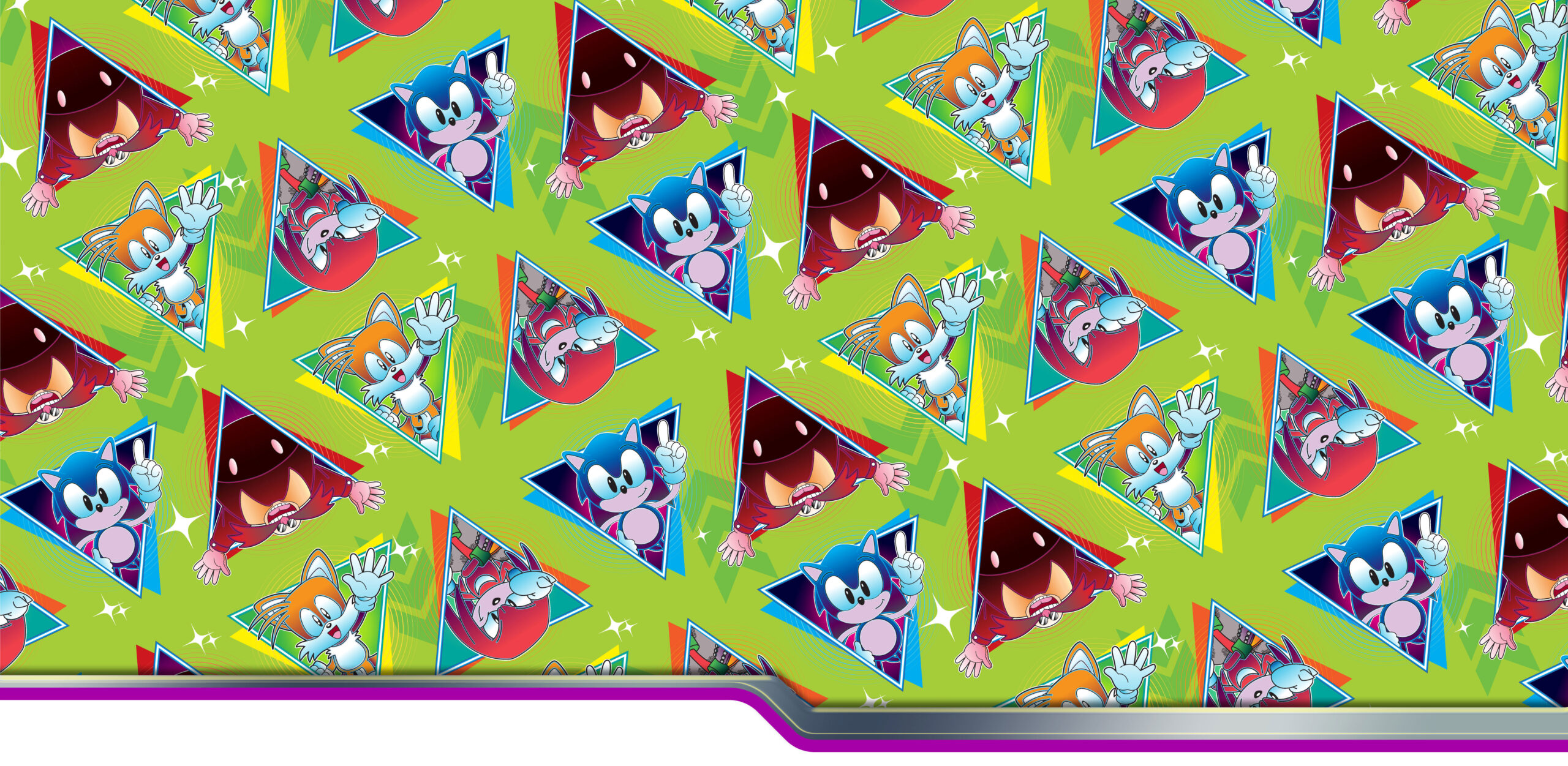 Sonic The Hedgehog branding style guide pattern
