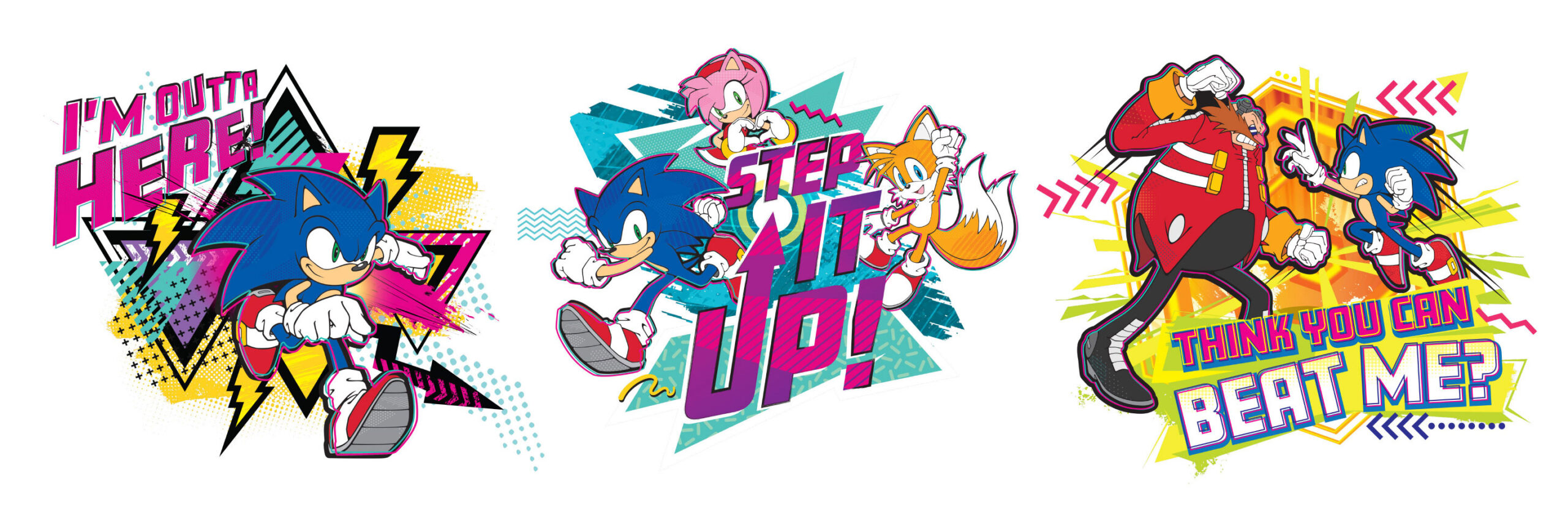 Sonic The Hedgehog brand style guide graphic layouts