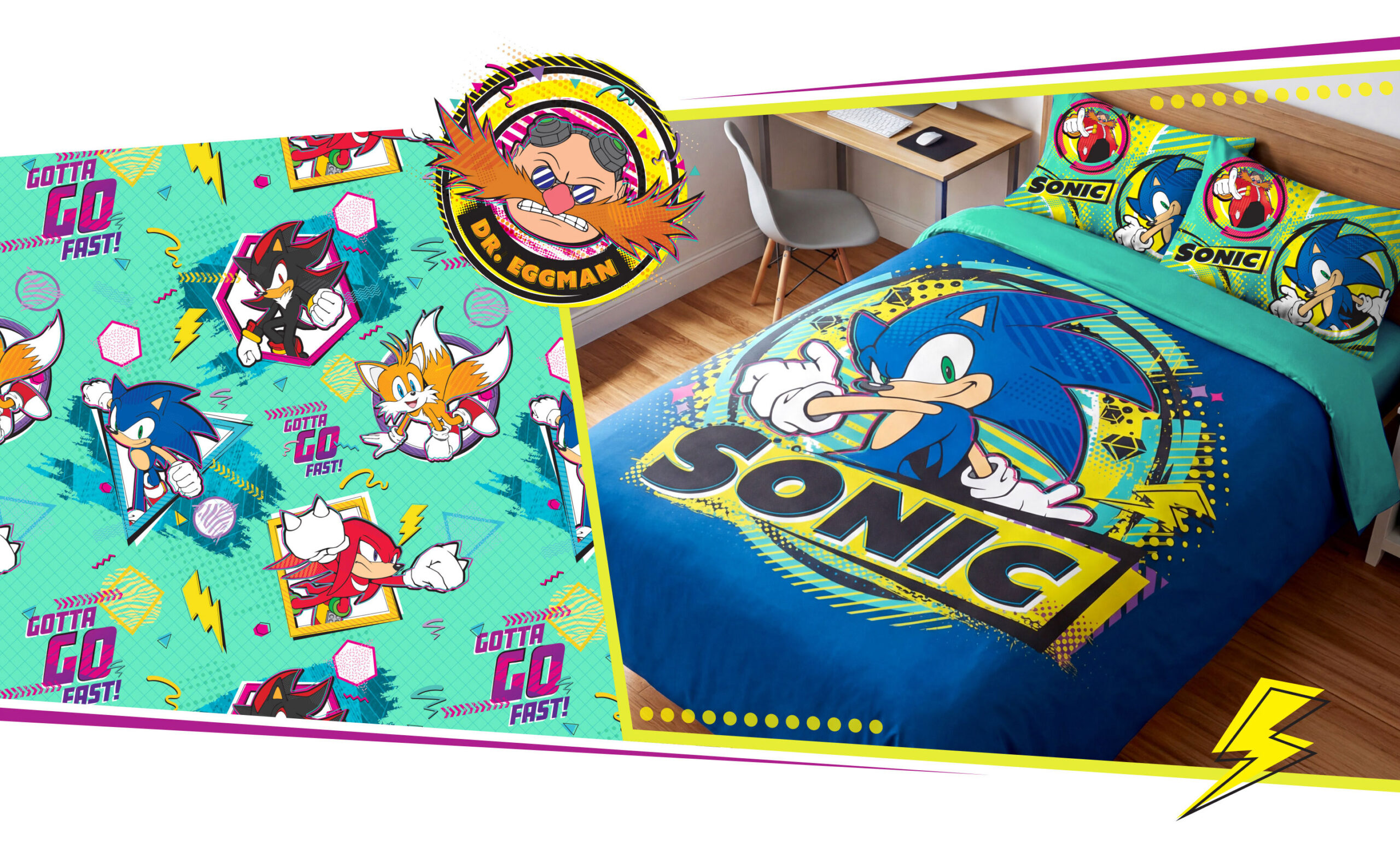 Sonic The Hedgehog brand style guide graphic layouts